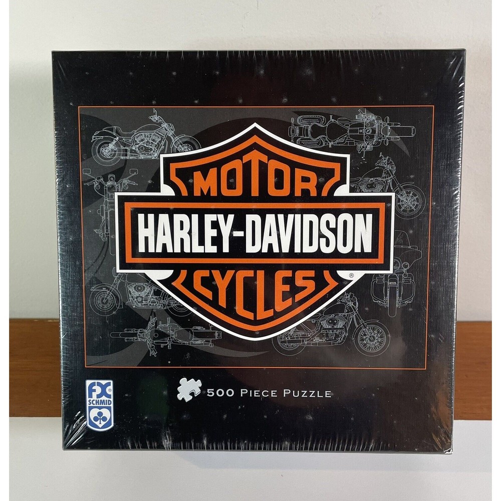 Harley Davidson Motor Cycles 500 Piece Puzzle FX Schmid #81319 FACTORY SEALED